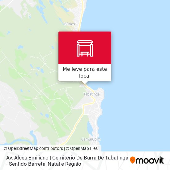 Av. Alceu Emiliano | Cemitério De Barra De Tabatinga - Sentido Barreta mapa