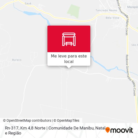 Rn-317, Km 4,8 Norte | Comunidade De Manibu mapa