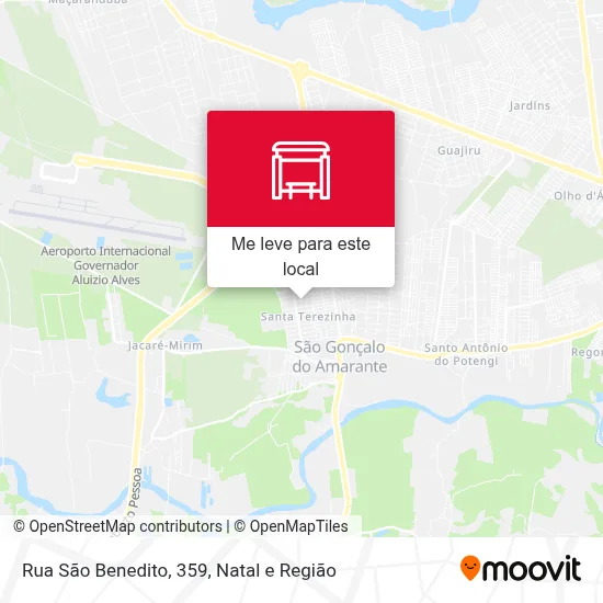 Rua São Benedito, 359 mapa