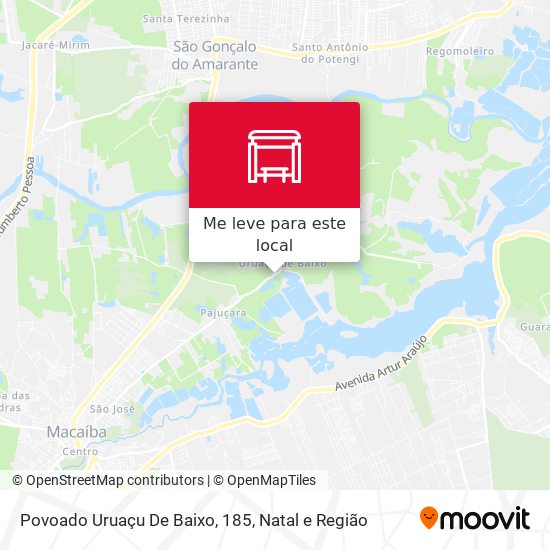 Povoado Uruaçu De Baixo, 185 mapa