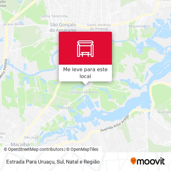 Estrada Para Uruaçu, Sul mapa