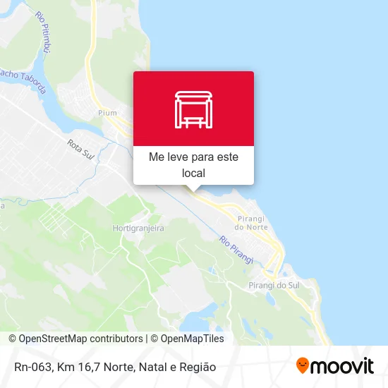 Rn-063, Km 16,7 Norte mapa