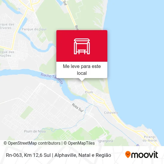 Rn-063, Km 12,6 Sul | Alphaville mapa