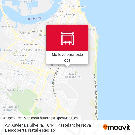 Av. Xavier Da Silveira, 1044 | Pastelanche Nova Descoberta mapa