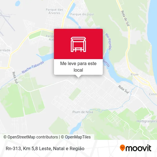 Rn-313, Km 5,8 Leste mapa