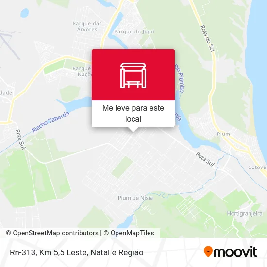 Rn-313, Km 5,5 Leste mapa