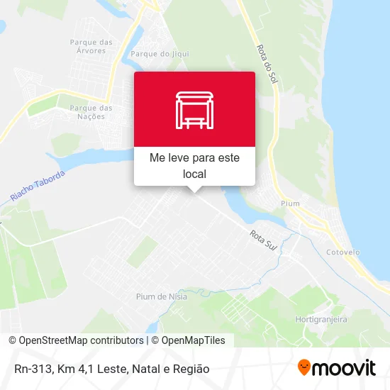 Rn-313, Km 4,1 Leste mapa