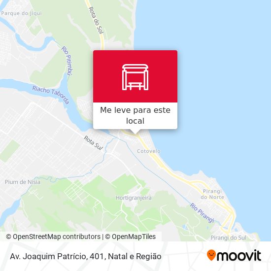 Av. Joaquim Patrício, 401 mapa