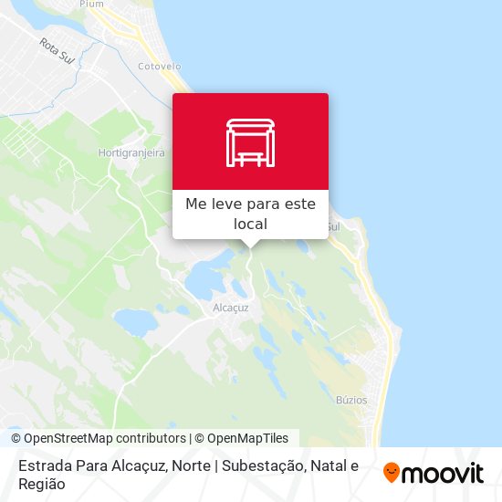 Estrada Para Alcaçuz, Norte | Subestação mapa