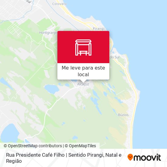 Rua Presidente Café Filho | Sentido Pirangi mapa