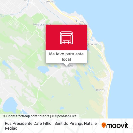 Rua Presidente Café Filho | Sentido Pirangi mapa