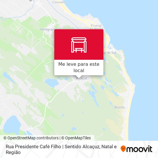 Rua Presidente Café Filho | Sentido Alcaçuz mapa