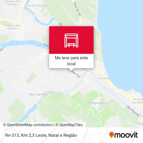 Rn-313, Km 2,3 Leste mapa