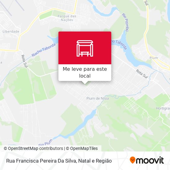 Rua Francisca Pereira Da Silva mapa