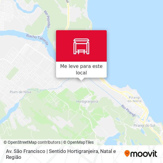Av. São Francisco | Sentido Hortigranjeira mapa
