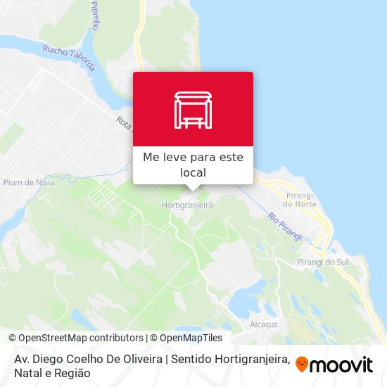 Av. Diego Coelho De Oliveira | Sentido Hortigranjeira mapa