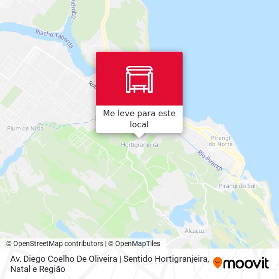 Av. Diego Coelho De Oliveira | Sentido Hortigranjeira mapa