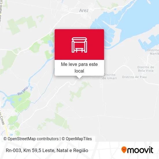 Rn-003, Km 59,5 Leste mapa