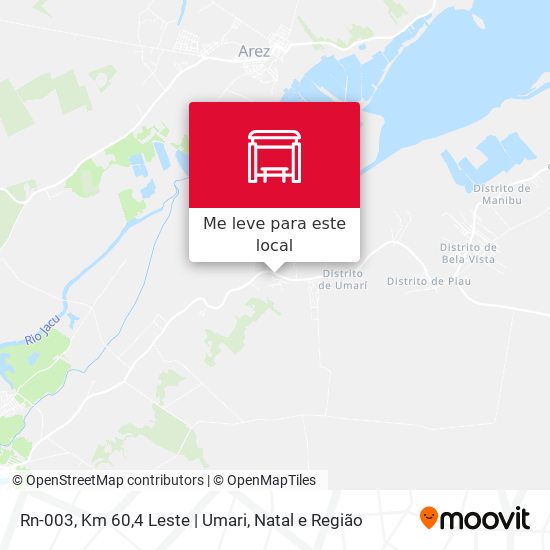 Rn-003, Km 60,4 Leste | Umari mapa