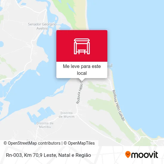 Rn-003, Km 70,9 Leste mapa