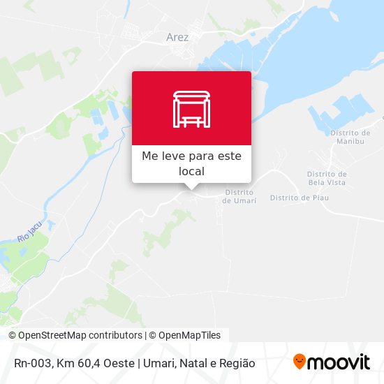 Rn-003, Km 60,4 Oeste | Umari mapa