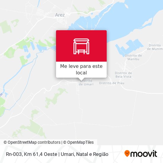 Rn-003, Km 61,4 Oeste | Umari mapa