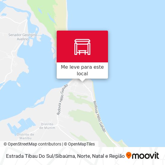 Estrada Tibau Do Sul / Sibaúma, Norte mapa