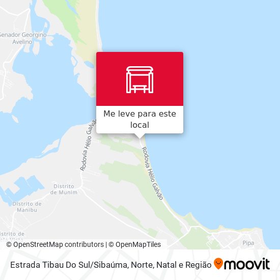 Estrada Tibau Do Sul / Sibaúma, Norte mapa