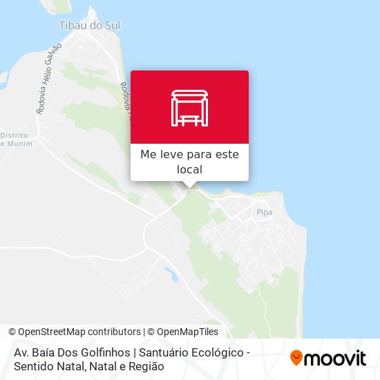 Av. Baía Dos Golfinhos | Santuário Ecológico - Sentido Natal mapa