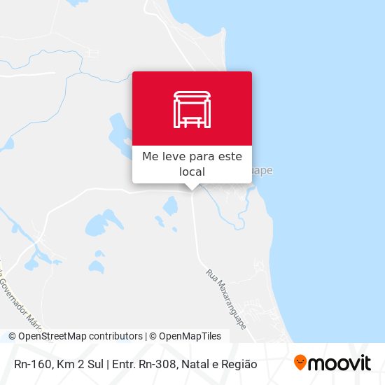 Rn-160, Km 2 Sul | Entr. Rn-308 mapa
