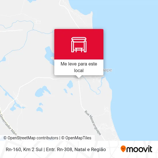 Rn-160, Km 2 Sul | Entr. Rn-308 mapa