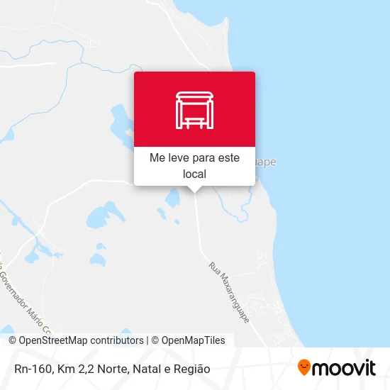 Rn-160, Km 2,2 Norte mapa