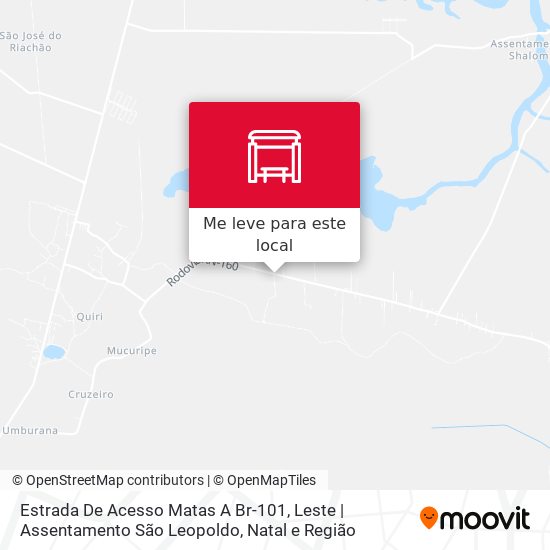 Estrada De Acesso Matas A Br-101, Leste | Assentamento São Leopoldo mapa