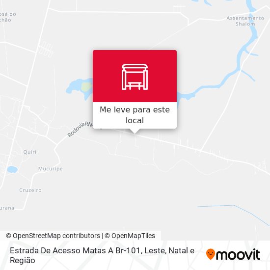 Estrada De Acesso Matas A Br-101, Leste mapa