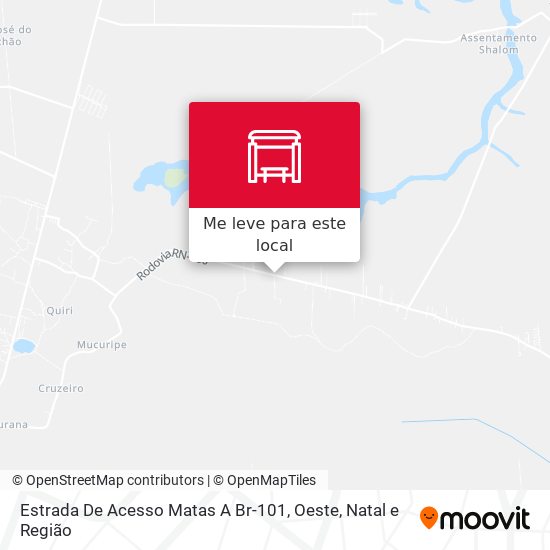 Estrada De Acesso Matas A Br-101, Oeste mapa