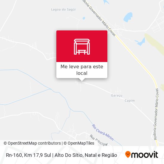 Rn-160, Km 17,9 Sul | Alto Do Sítio mapa