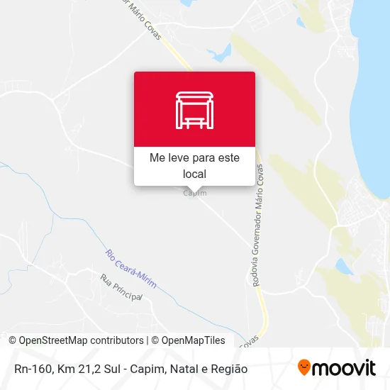 Rn-160, Km 21,2 Sul - Capim mapa