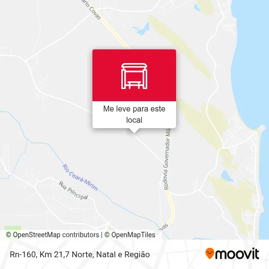 Rn-160, Km 21,7 Norte mapa