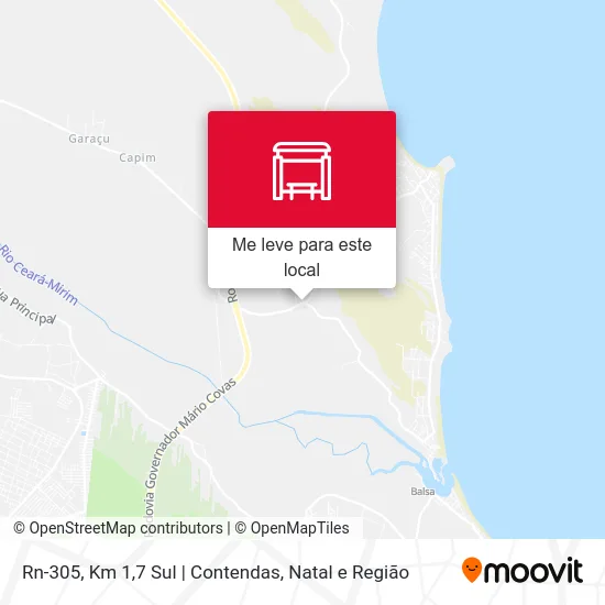 Rn-305, Km 1,7 Sul | Contendas mapa