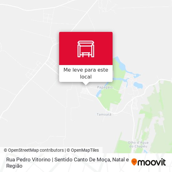 Rua Pedro Vitorino | Sentido Canto De Moça mapa