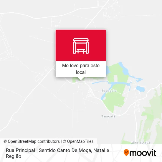 Rua Principal | Sentido Canto De Moça mapa