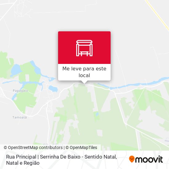 Rua Principal | Serrinha De Baixo - Sentido Natal mapa