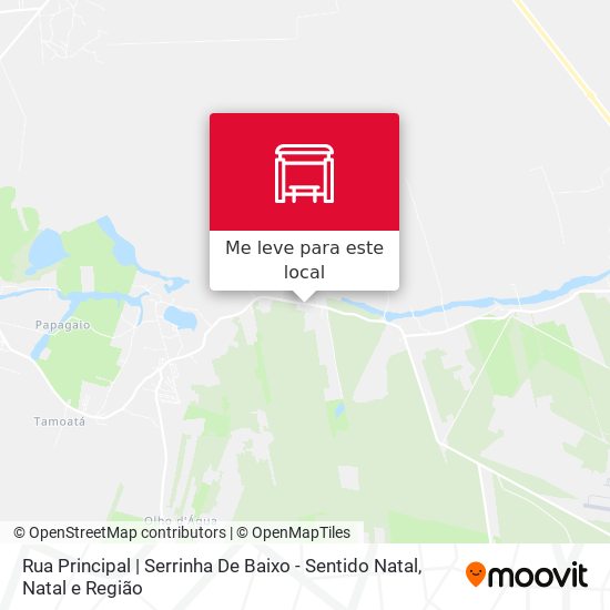 Rua Principal | Serrinha De Baixo - Sentido Natal mapa