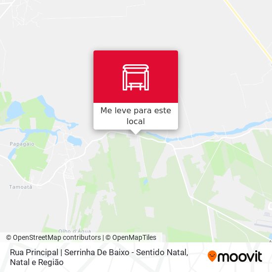 Rua Principal | Serrinha De Baixo - Sentido Natal mapa