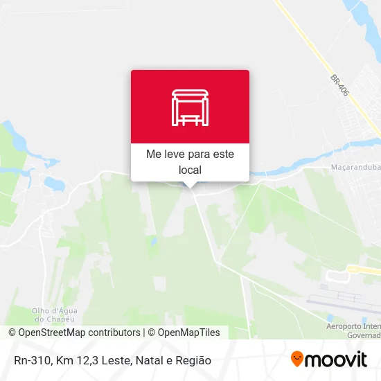 Rn-310, Km 12,3 Leste mapa