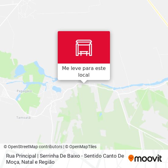 Rua Principal | Serrinha De Baixo - Sentido Canto De Moça mapa