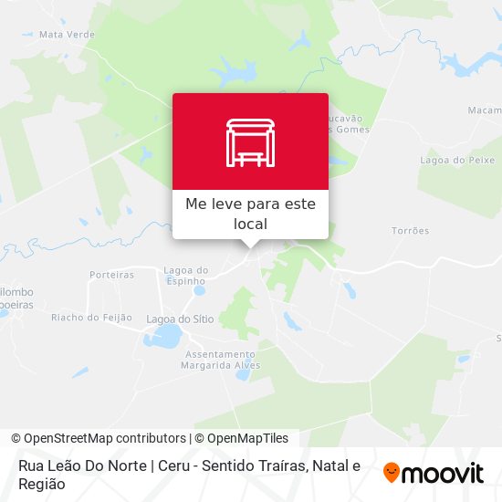 Rua Leão Do Norte | Ceru - Sentido Traíras mapa