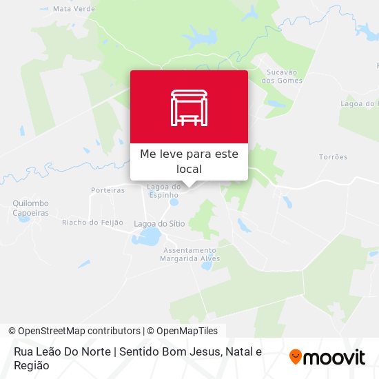 Rua Leão Do Norte | Sentido Bom Jesus mapa
