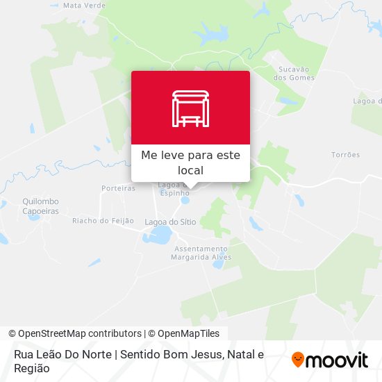 Rua Leão Do Norte | Sentido Bom Jesus mapa