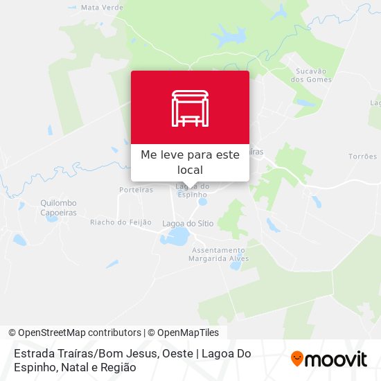 Estrada Traíras / Bom Jesus, Oeste | Lagoa Do Espinho mapa